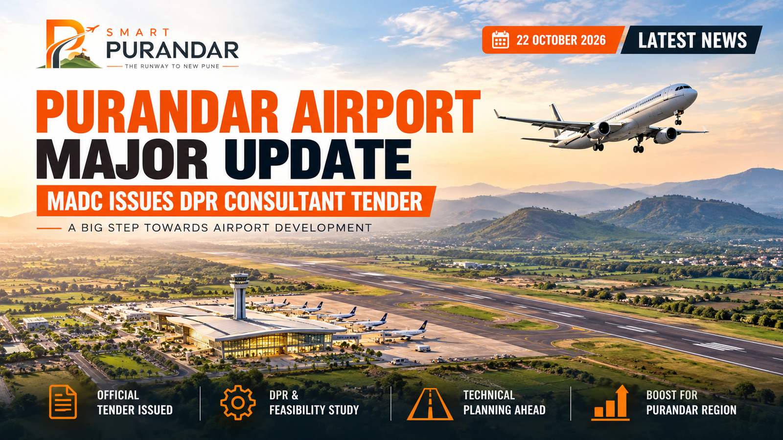 Purandar Airport Latest News: MADC Issues DPR Consultant Tender, Major Step Towards Airport Development